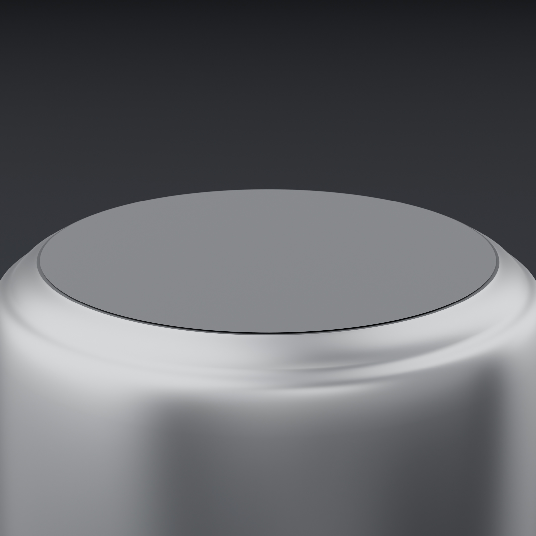 Macro of the metal lid
